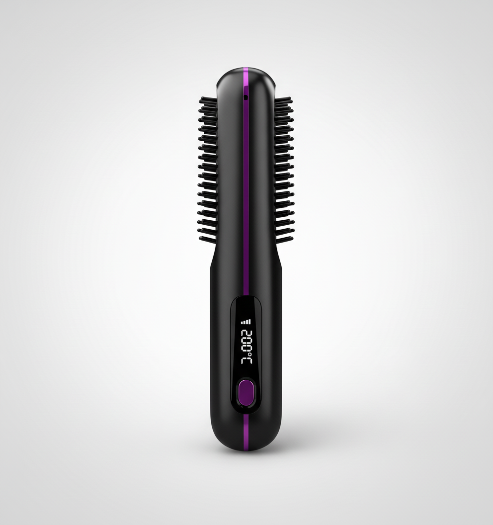 Escova alisadora - vista lateral