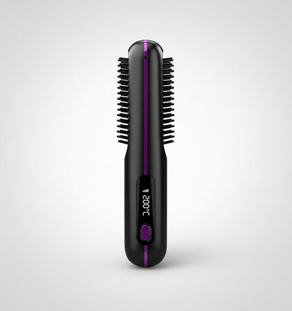 Escova alisadora - vista lateral