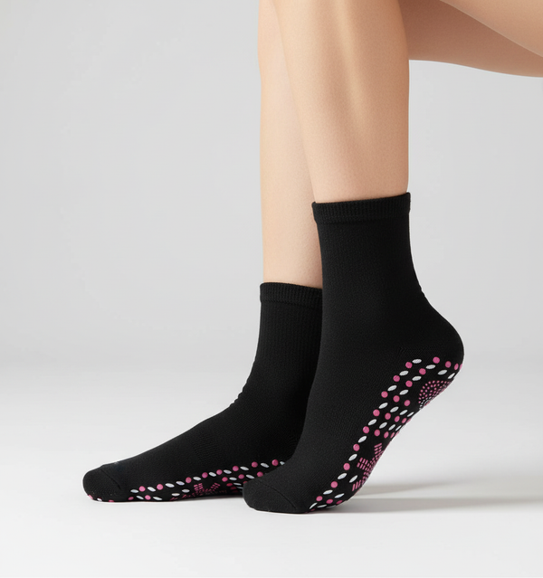 Meias no pé - lateral