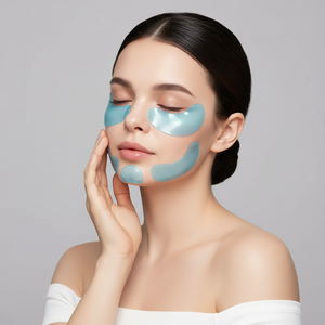 Mulher com patches Highprime Collagen Film