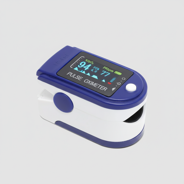 Oxímetro vista três-quartos
